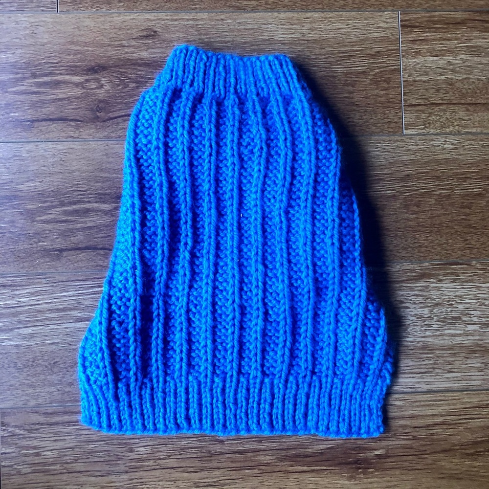 Hand Knit Dog Sweater -S/M